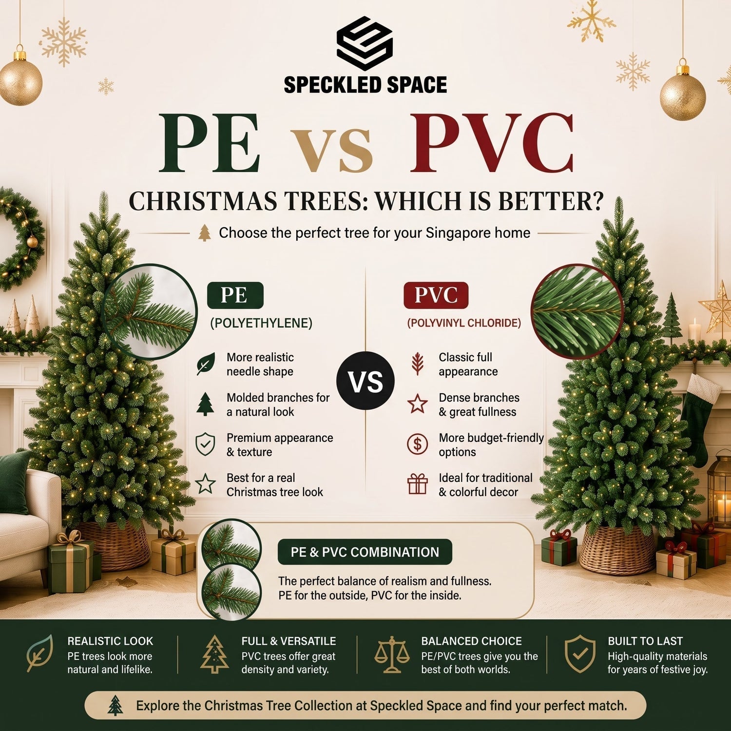 PE vs PVC Christmas Trees: Which Is Better?