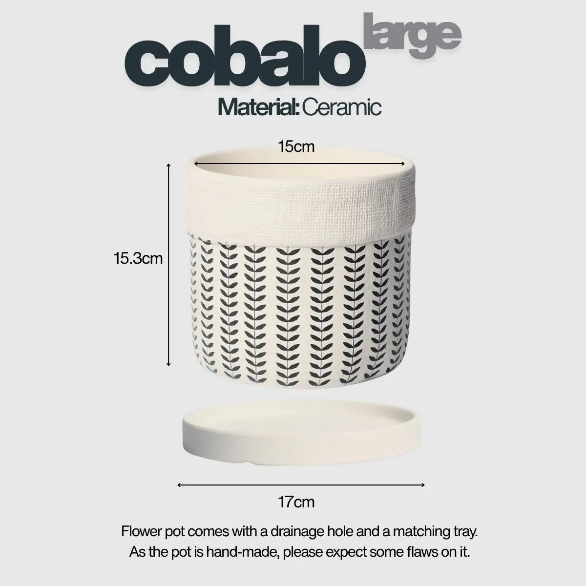 Minimalist Designed Ceramic Flower Pot Speckled Space