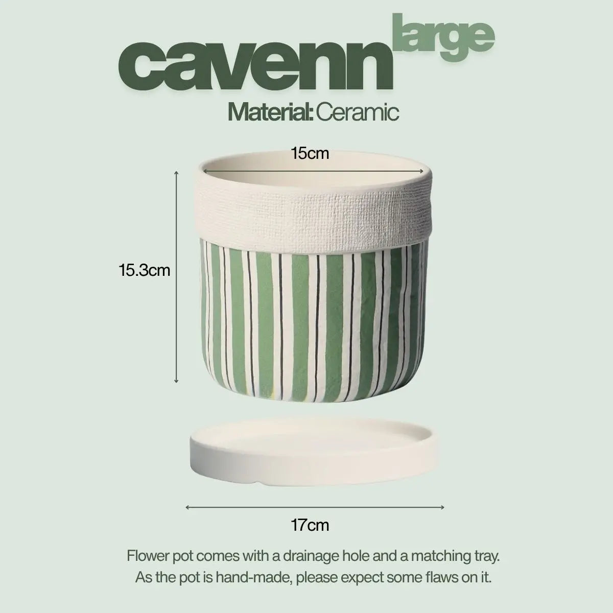 Minimalist Designed Ceramic Flower Pot Speckled Space