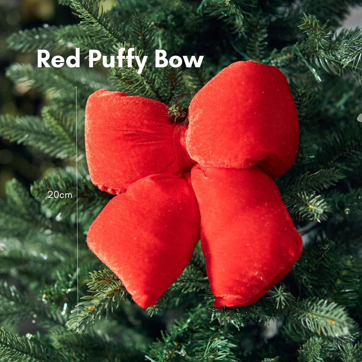 Candyland Hanging Red Puffy Bow