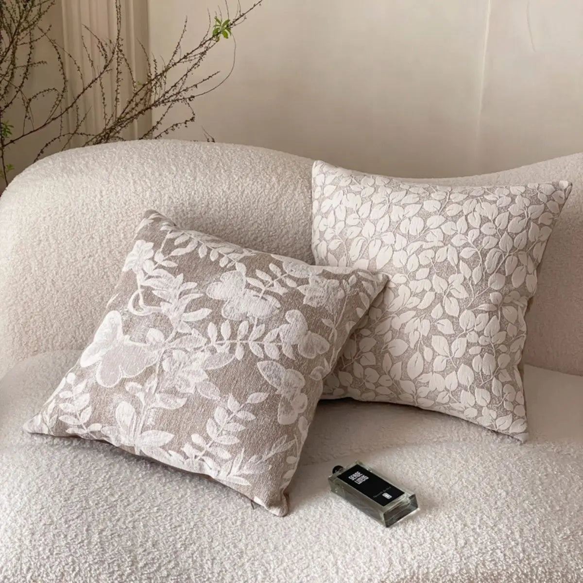 Beckett Cream Floral Cushion Cover A Speckled Space