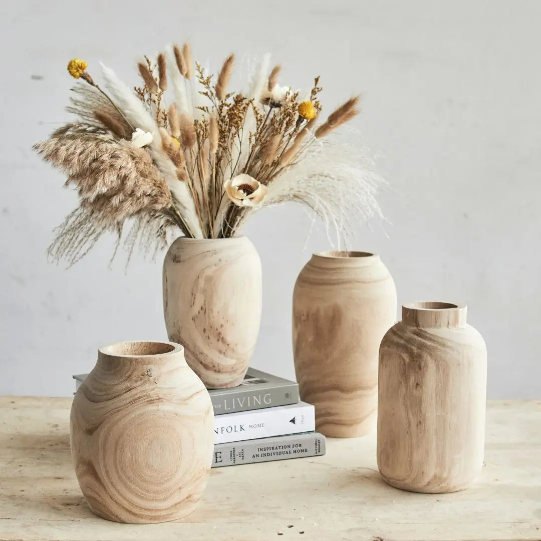 Locern Wooden Vase-Speckled Space
