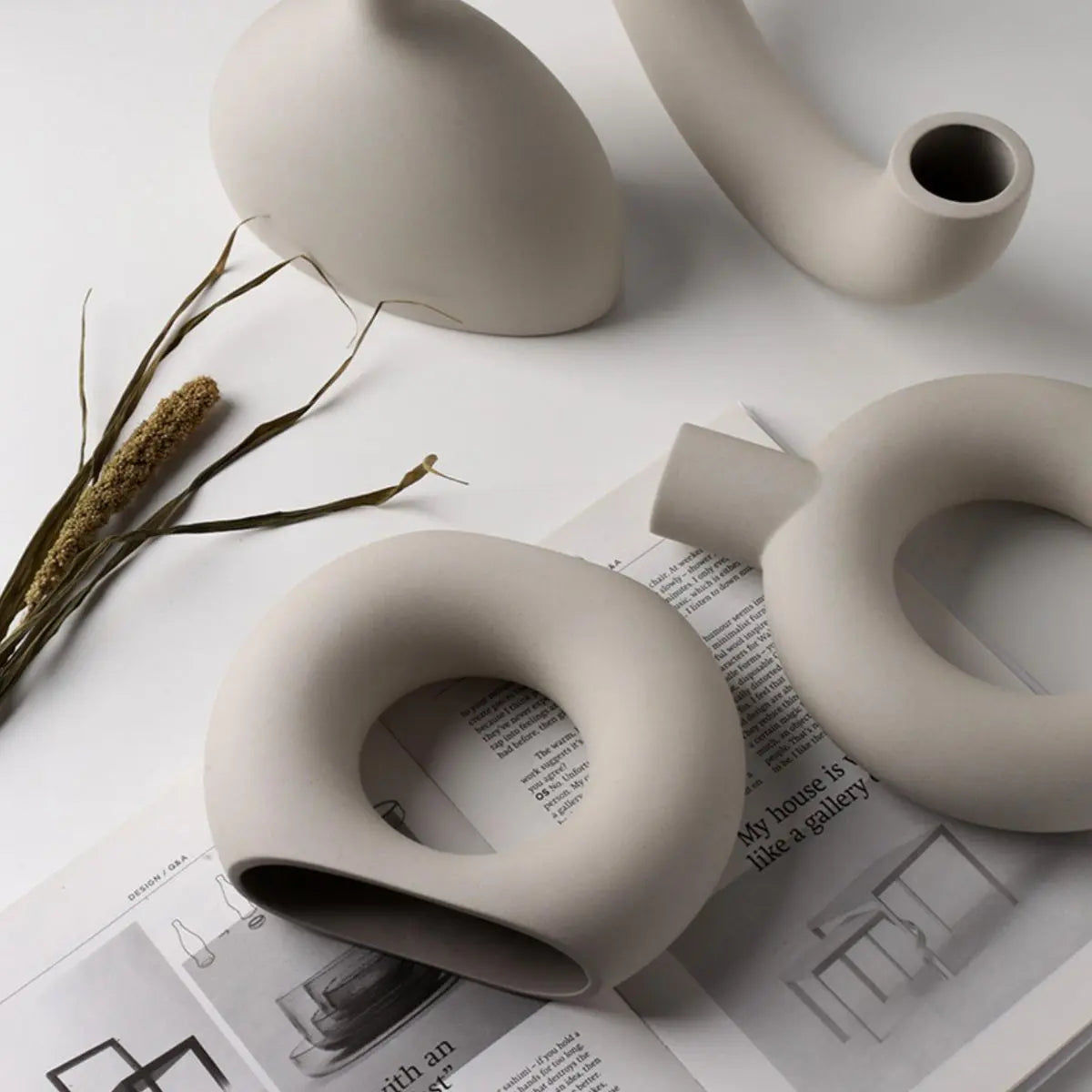 Barton Ceramic Decorative Vase-Speckled Space