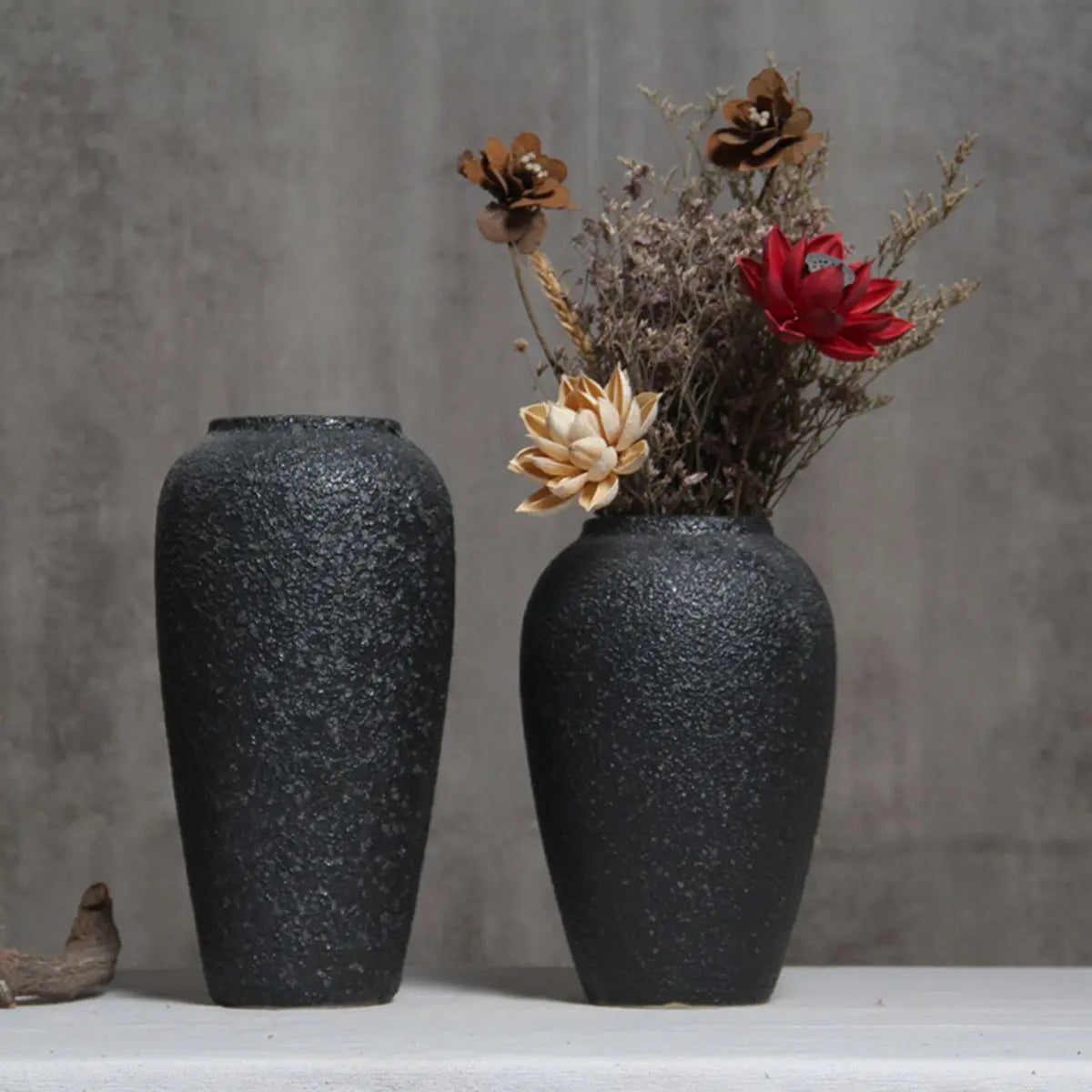 Jord Ceramic Decorative Vase-Speckled Space