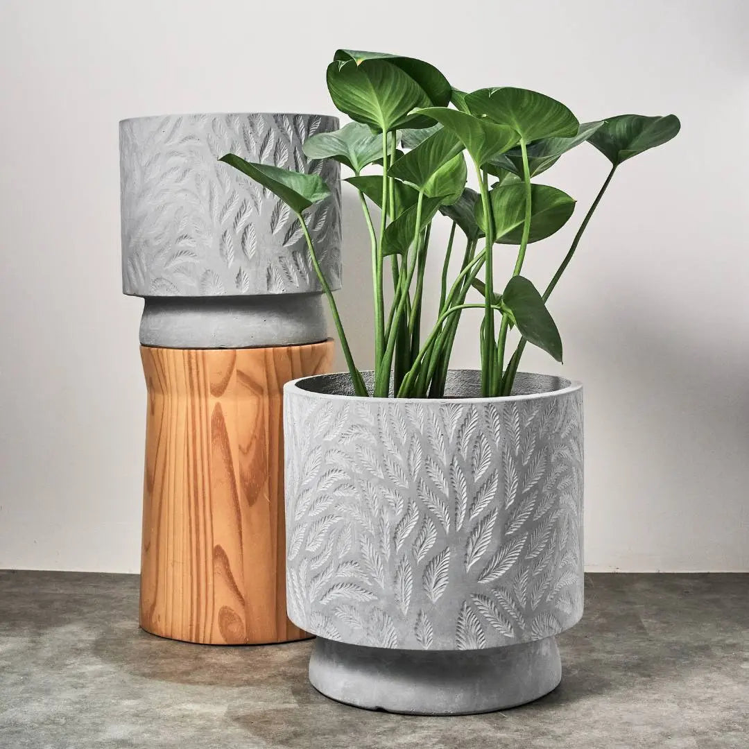 Pylota Concrete Flower Pot - R-Speckled Space