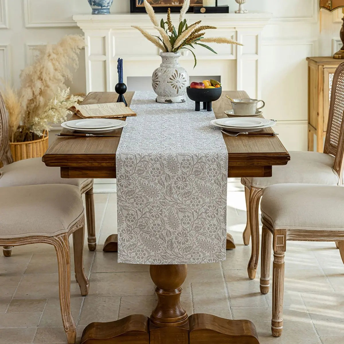 Dusto Grey Table Runner My Store