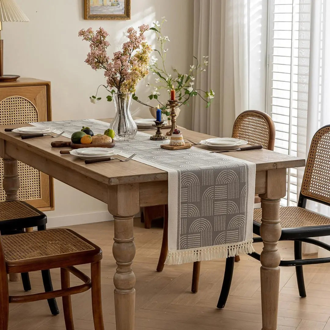 Loopey Water Resistant Table Runner-Speckled Space