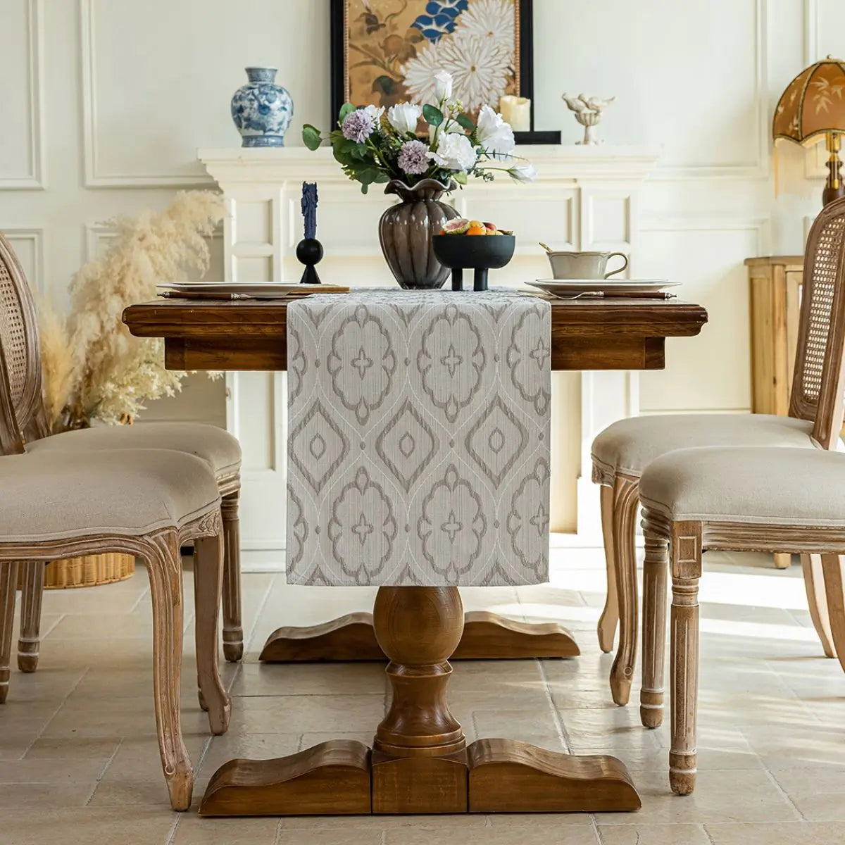 Marlowe Grey Table Runner My Store