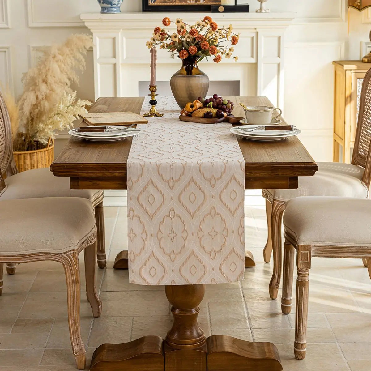 Sooraya Beige Table Runner My Store