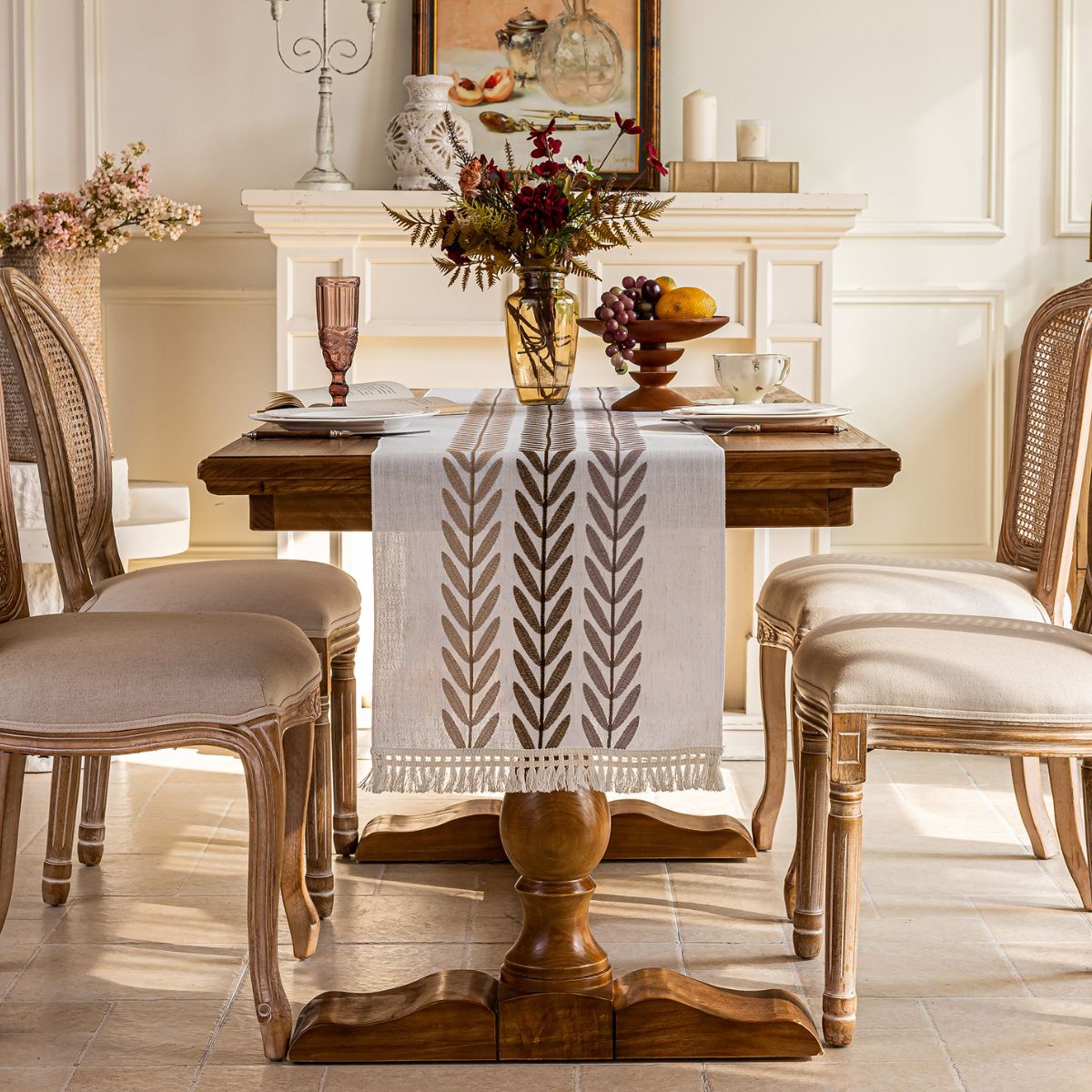 Cinder Brown Table Runner
