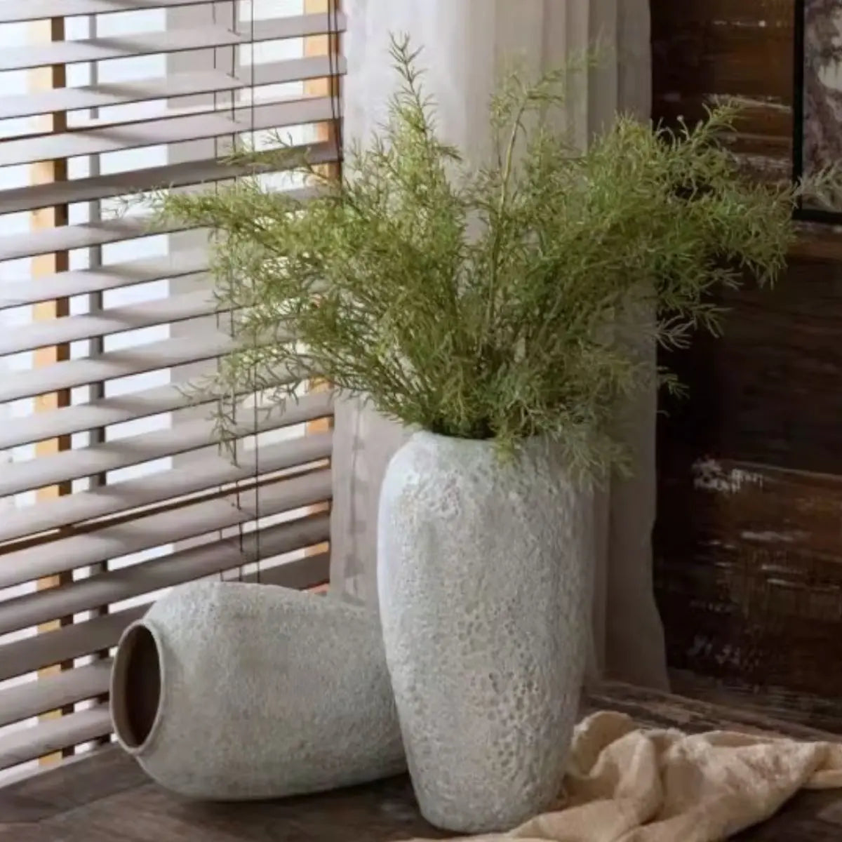 Capolane Ceramic Decorative Vase-Speckled Space