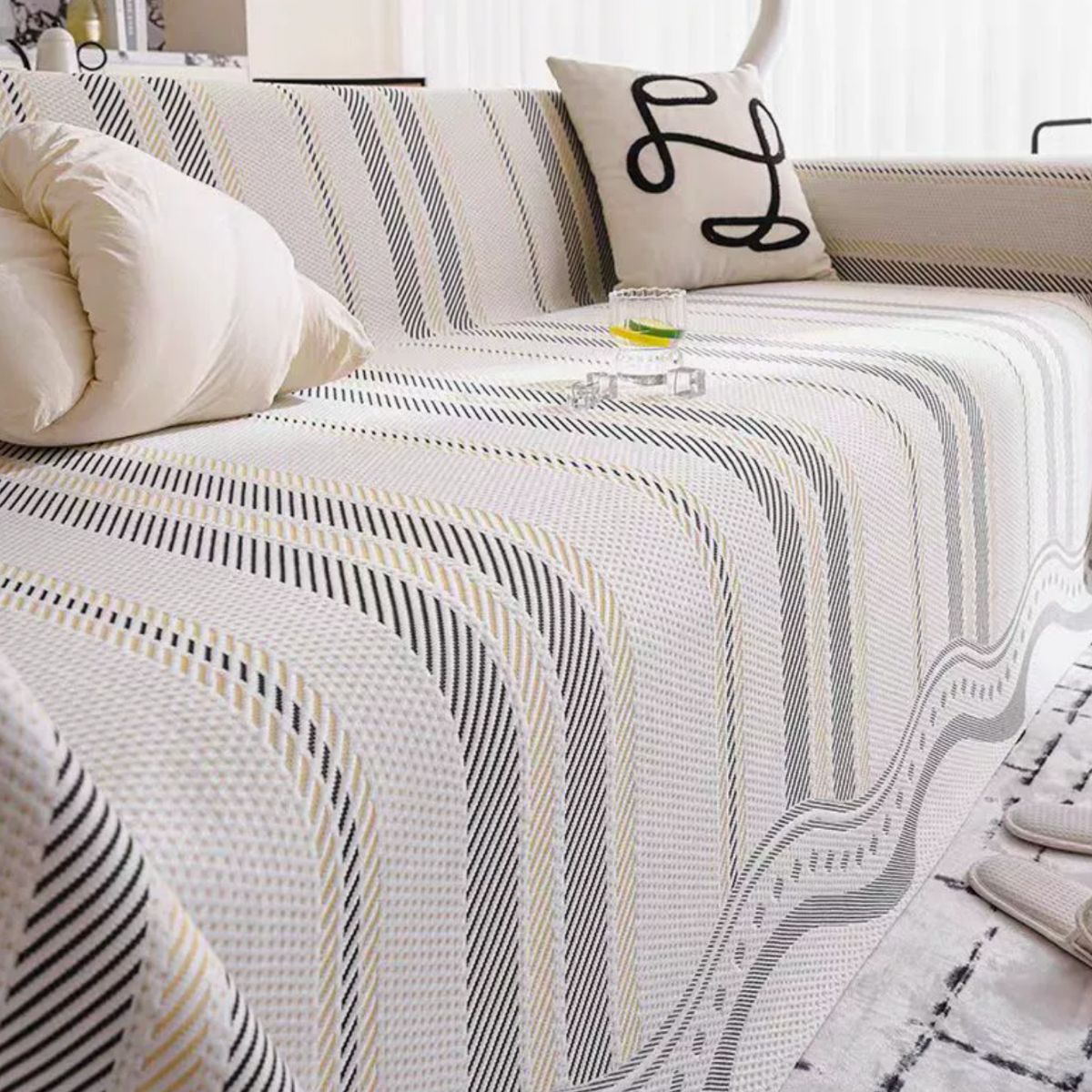 Lloyd Beige Sofa Throw Cover