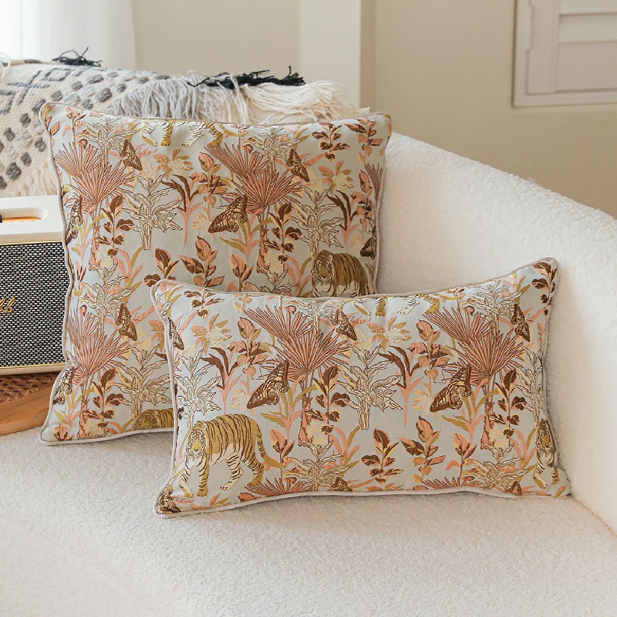 Callie Luxe Embroidered Cushion Cover A