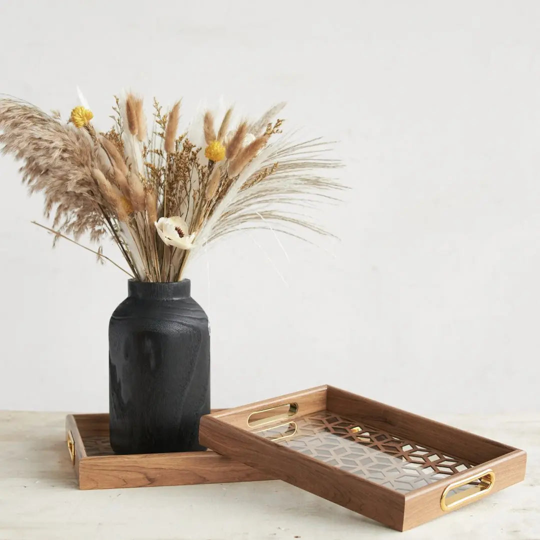 Pilret Acrylic Decorative Serving Tray-Speckled Space