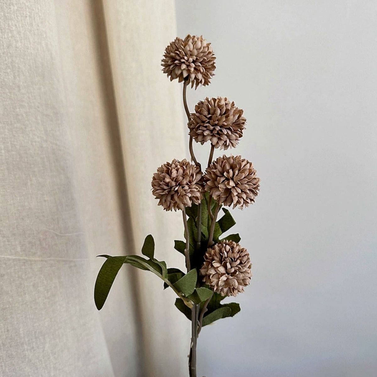Faux Shallot Flower - Ash Brown