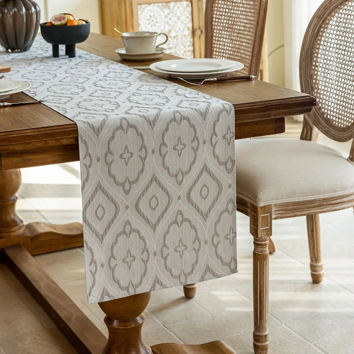 Marlowe Grey Table Runner My Store