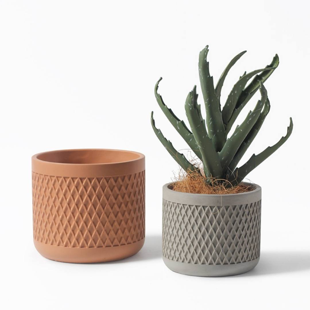 Ginny Concrete Flower Pot