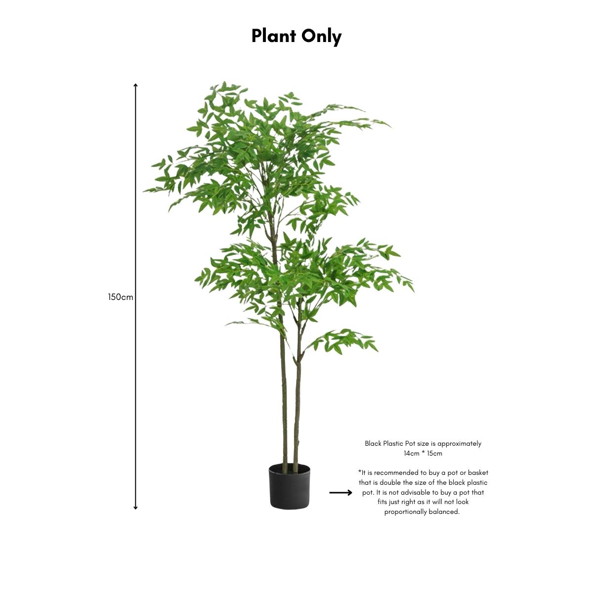 Faux Nandina Domestica Plant