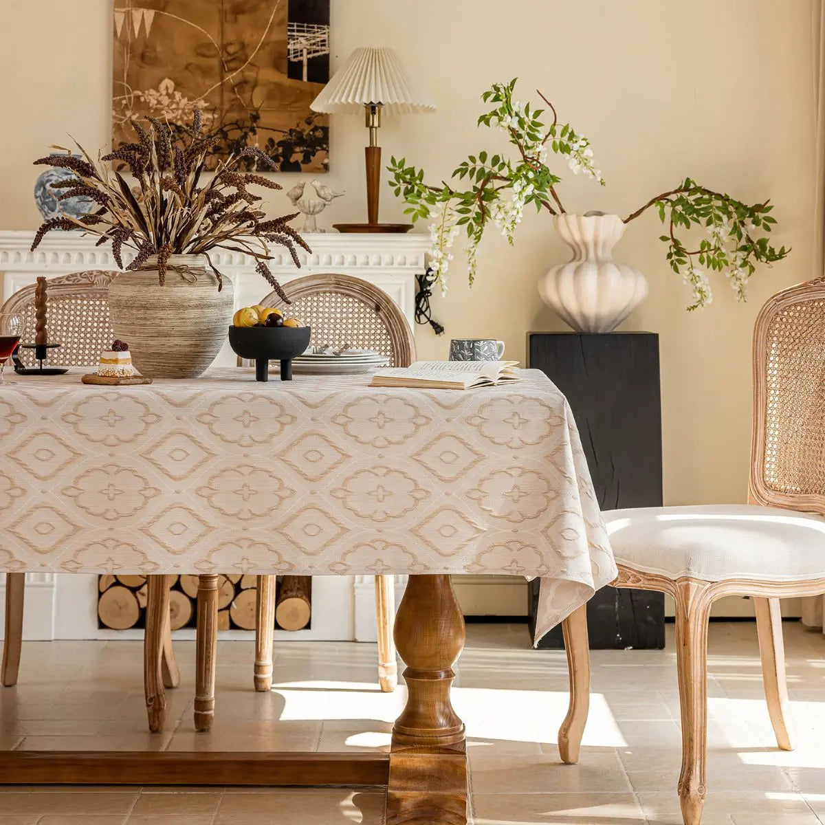 Everly Beige Table Cloth My Store