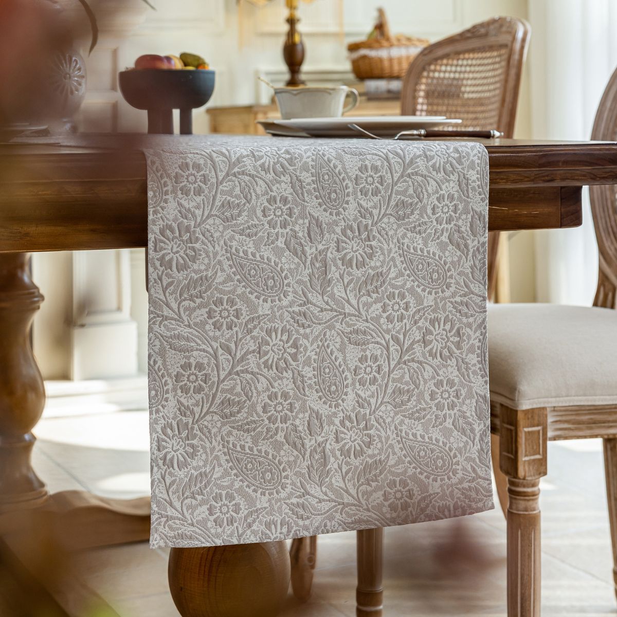 Dusto Grey Table Runner