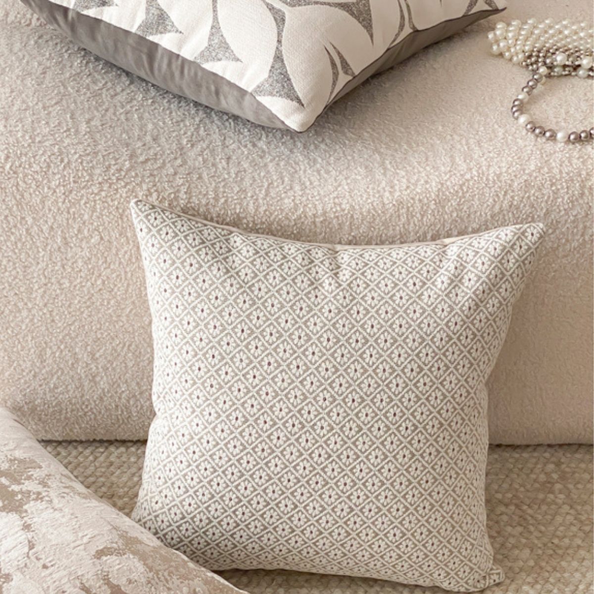 Bonas Grey Cushion Cover B