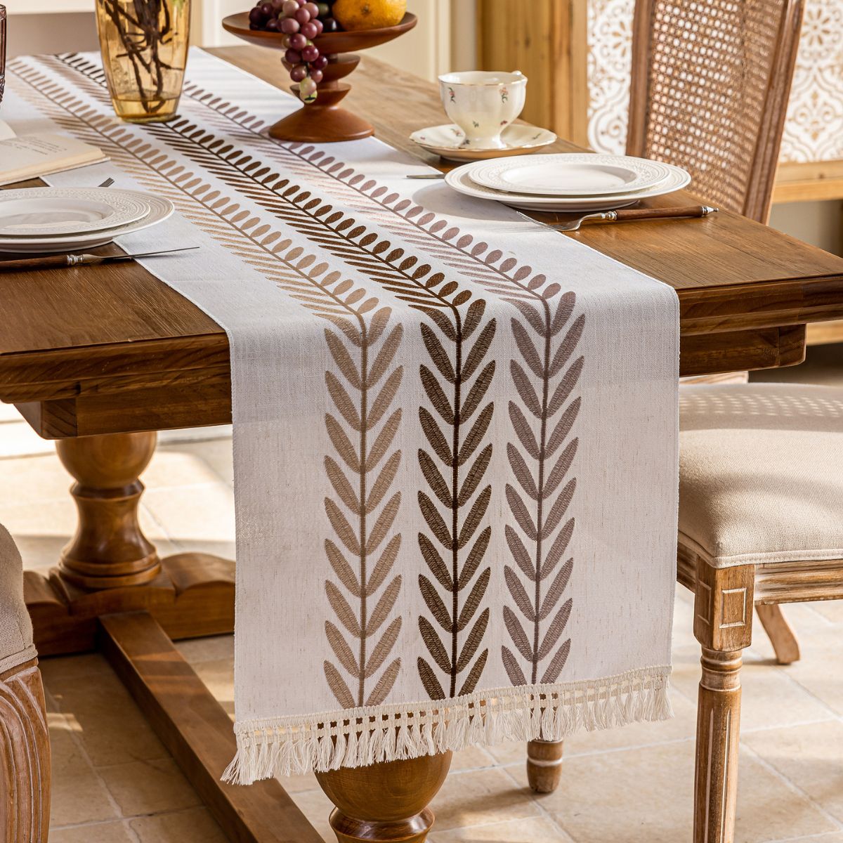Cinder Brown Table Runner