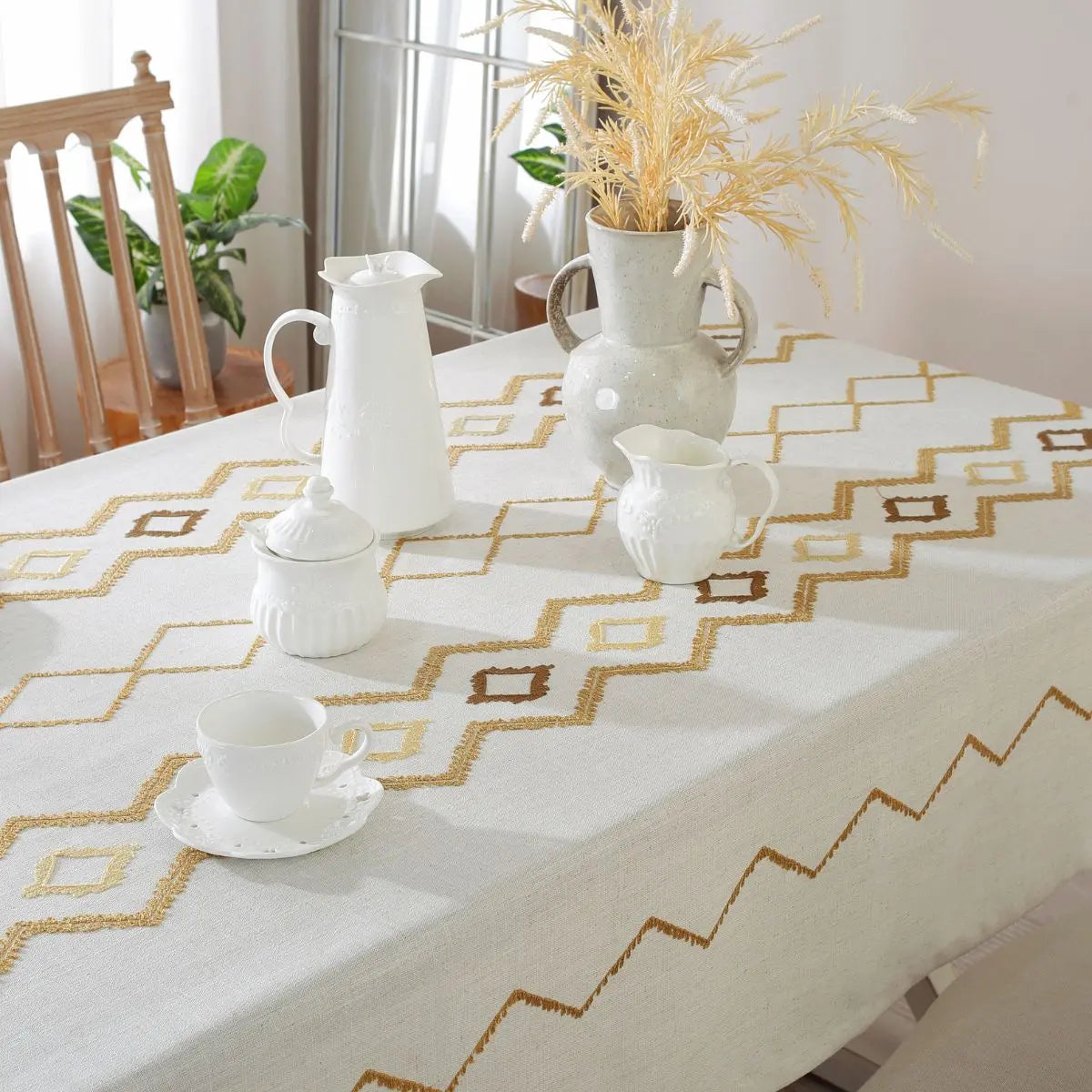 Maeve Beige Table Cloth My Store