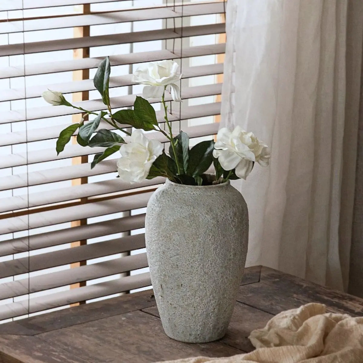 Capolane Ceramic Decorative Vase-Speckled Space