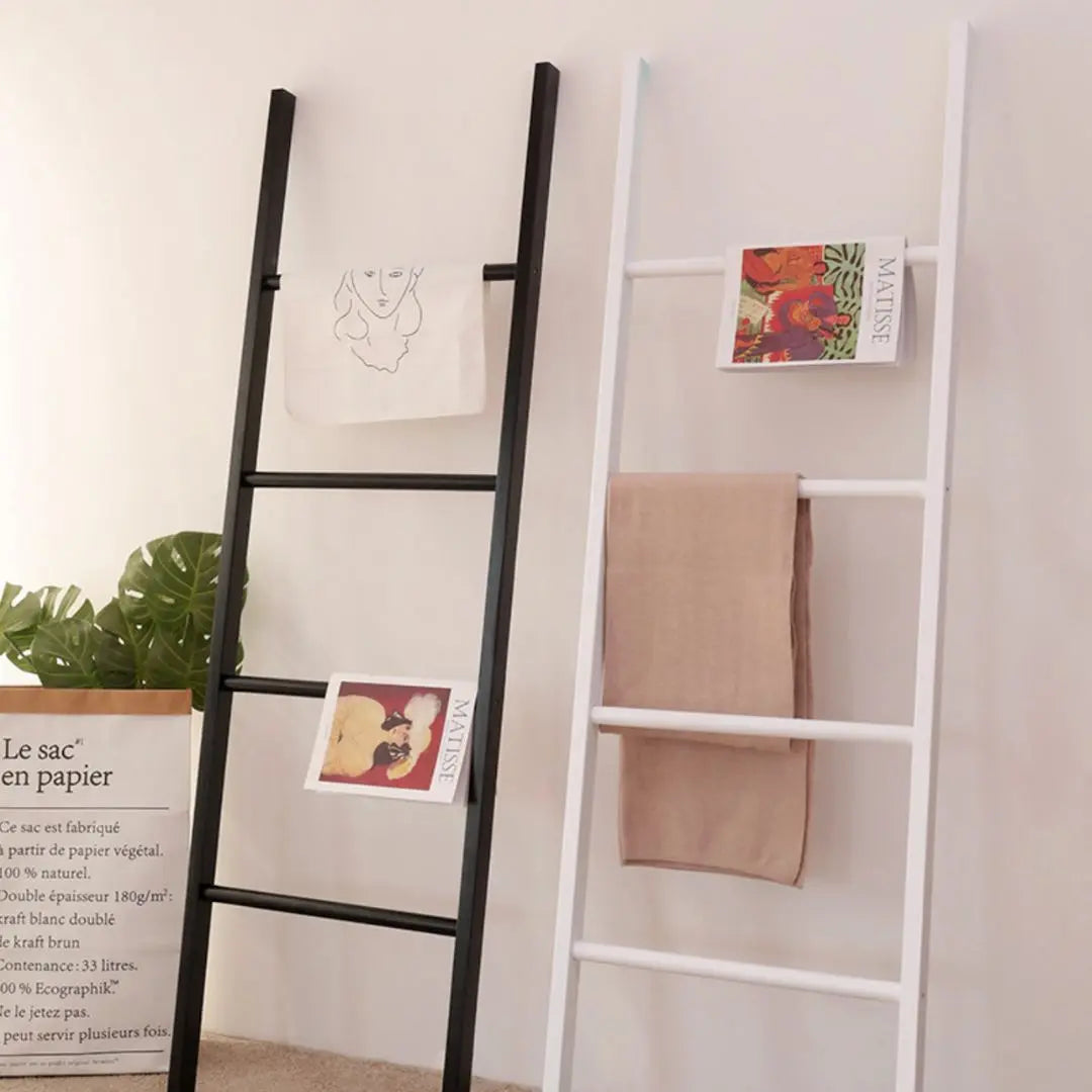 Denlo Wooden Clothes Hanging Ladder-Speckled Space