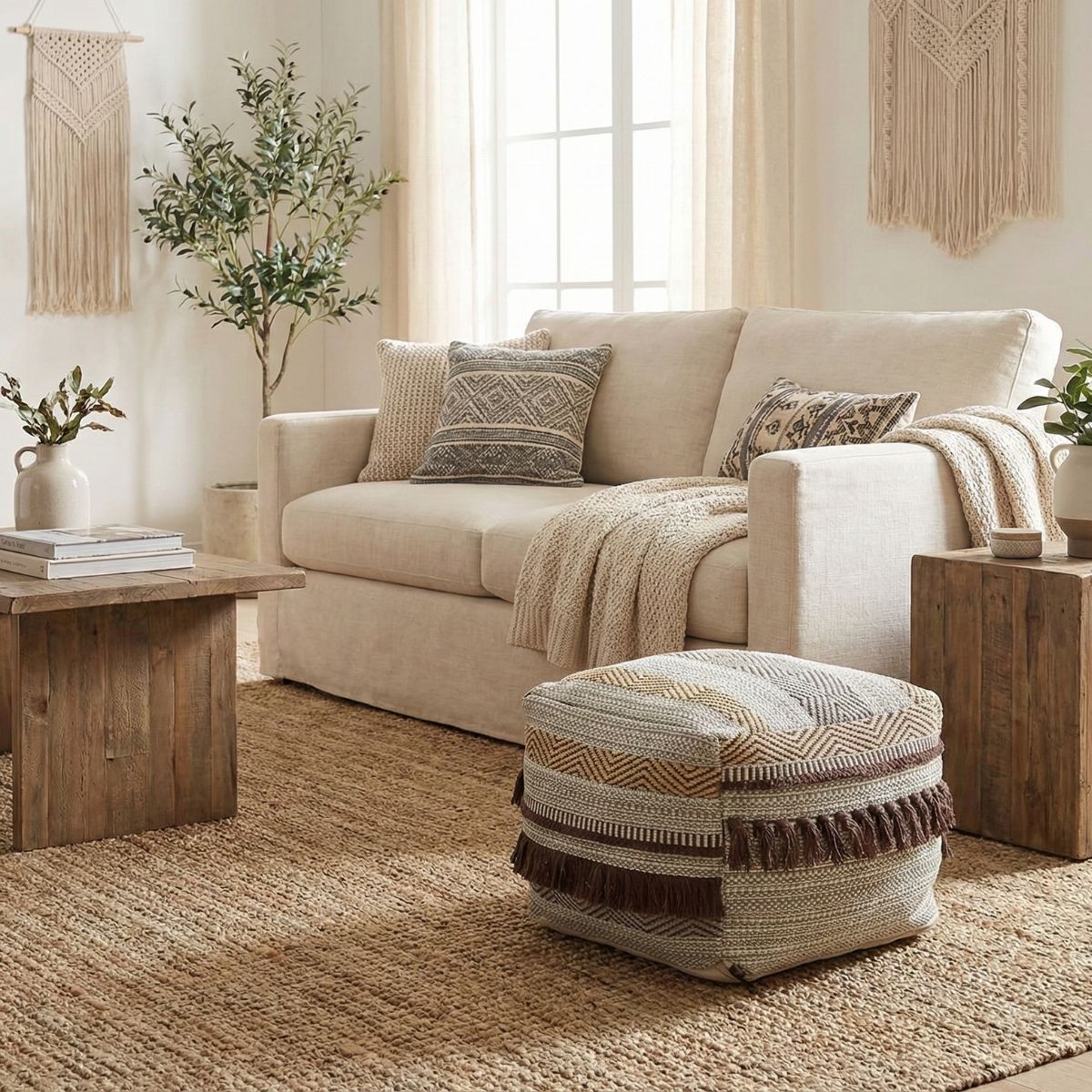 Hoshrino Sofa Ottoman