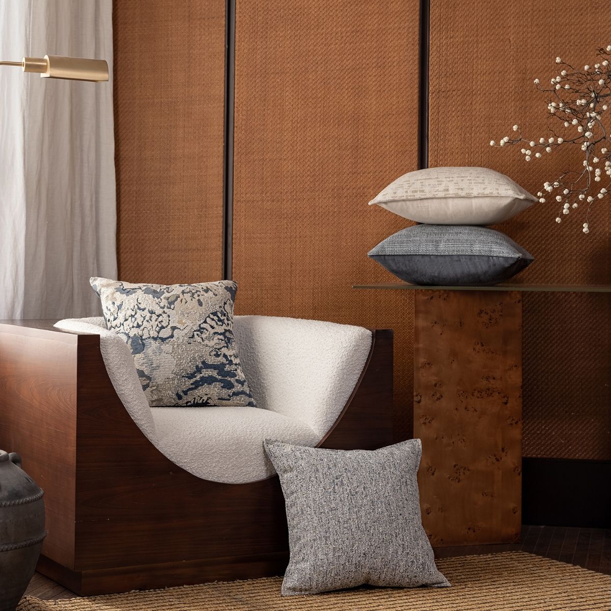 Baile Blue Cushion Cover C