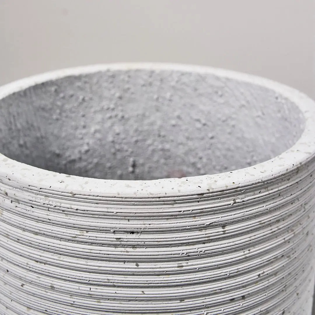 Pylota Concrete Flower Pot - N Large Outdoor Flower Pot Speckled Space