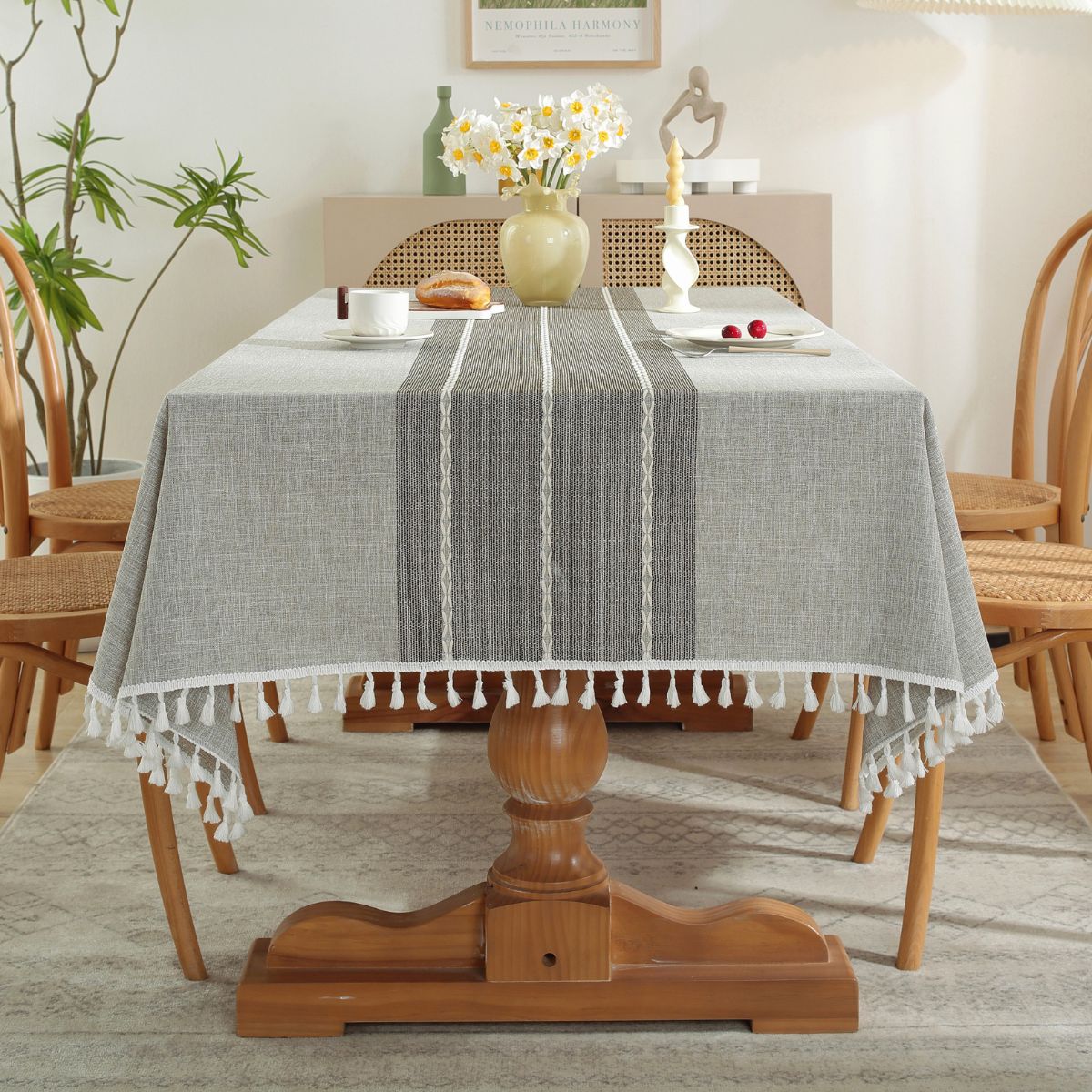 Stellov Grey Table Cloth