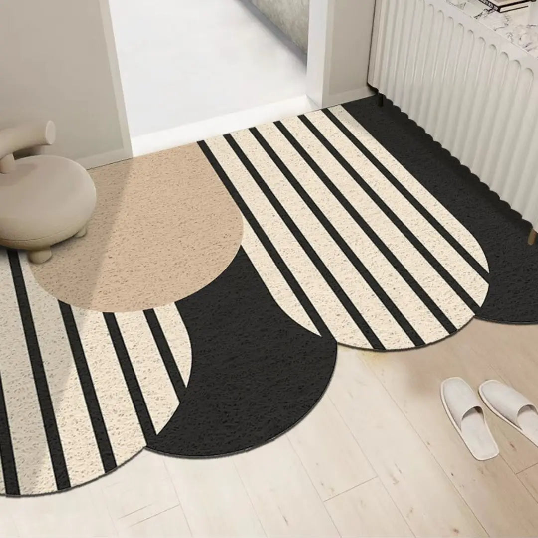 Norelie Nordic PVC Coil Door Mat Design 1-Speckled Space