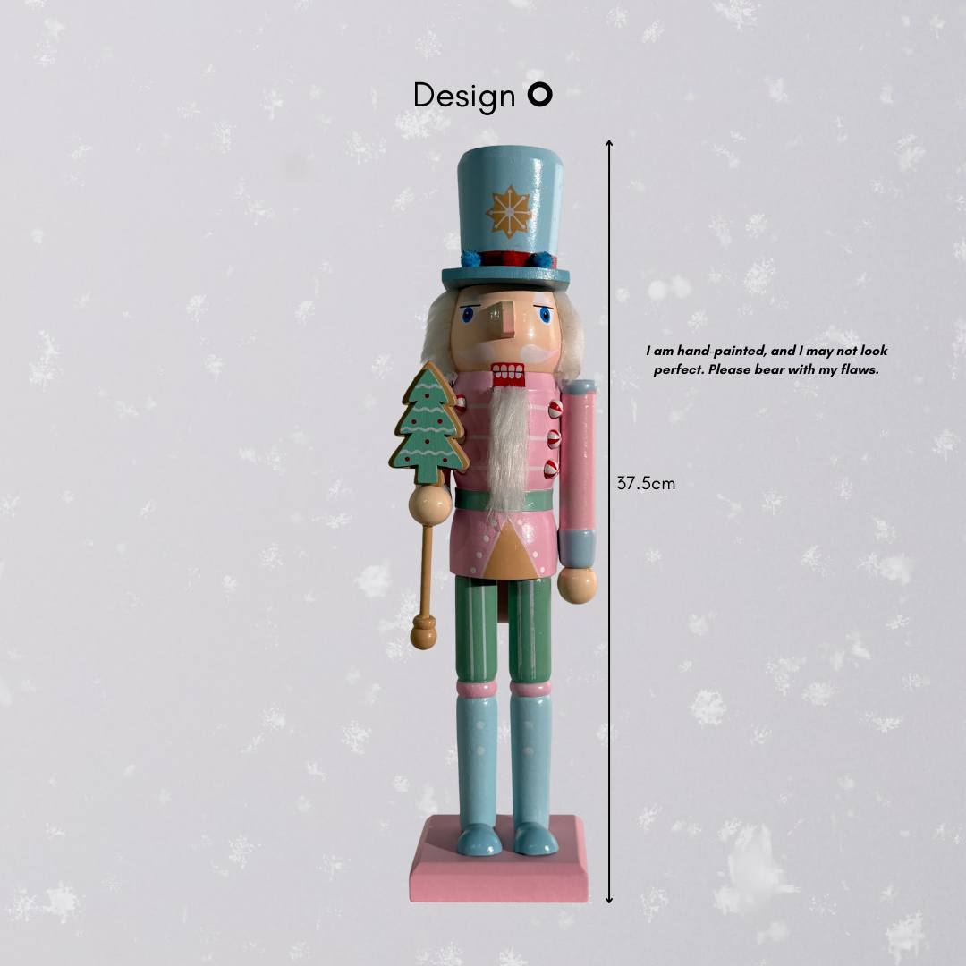Christmas Wooden Nutcracker Decorative Figurine Design O