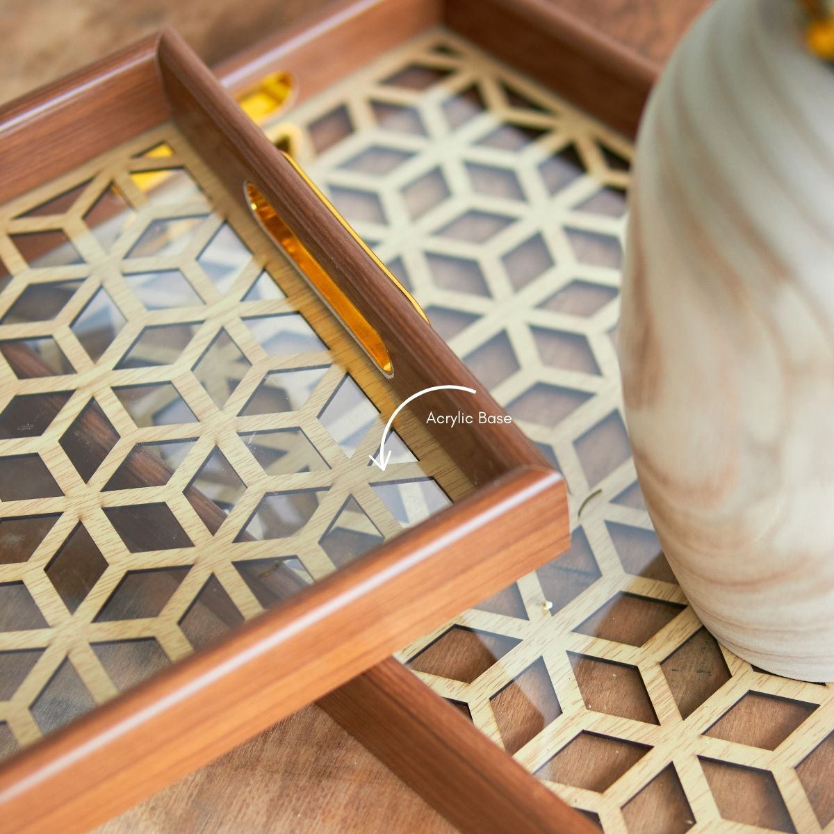 Lancaster Acrylic Decorative Serving Tray