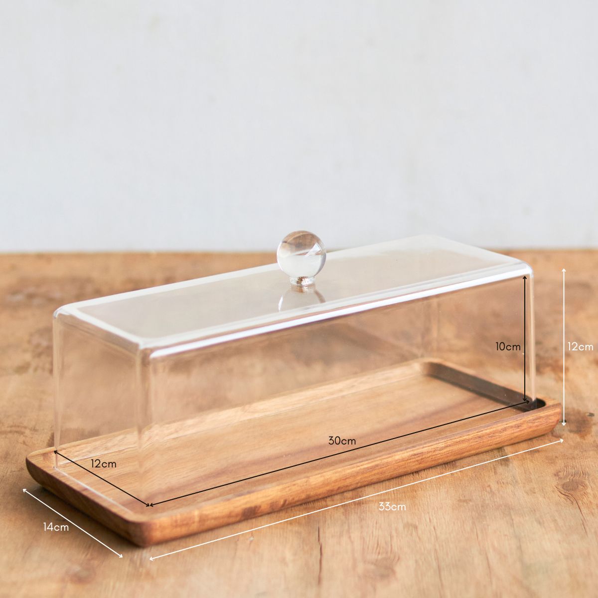 Jamie Dessert Holder with Acrylic Lid