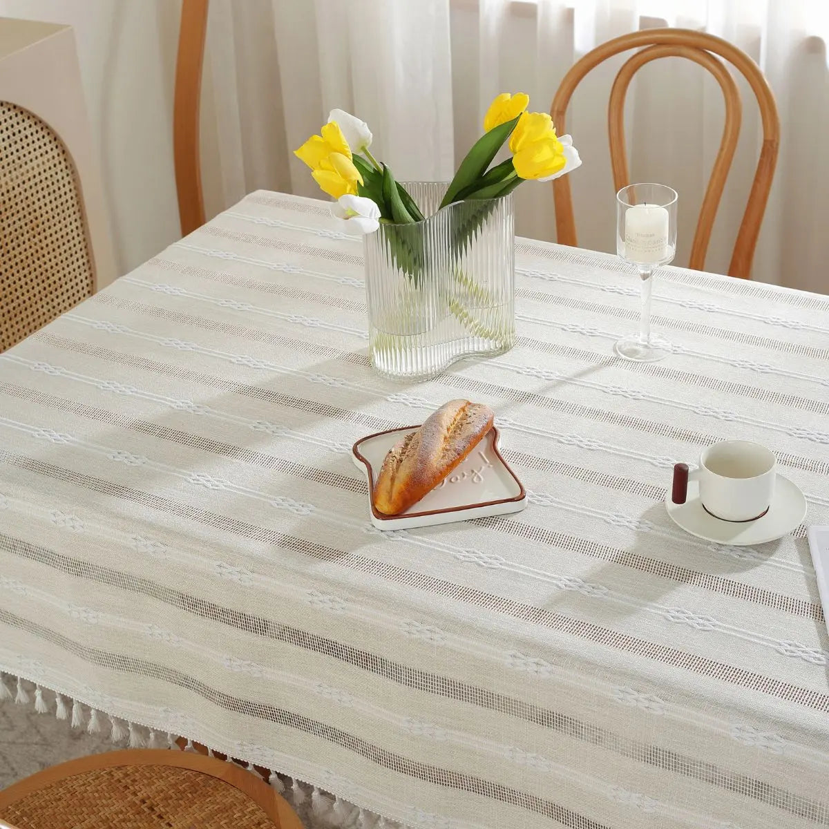 Claire Cream Table Cloth My Store