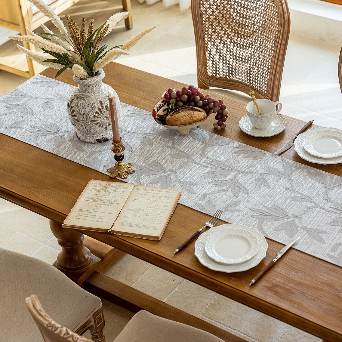 Loomier Grey Table Runner