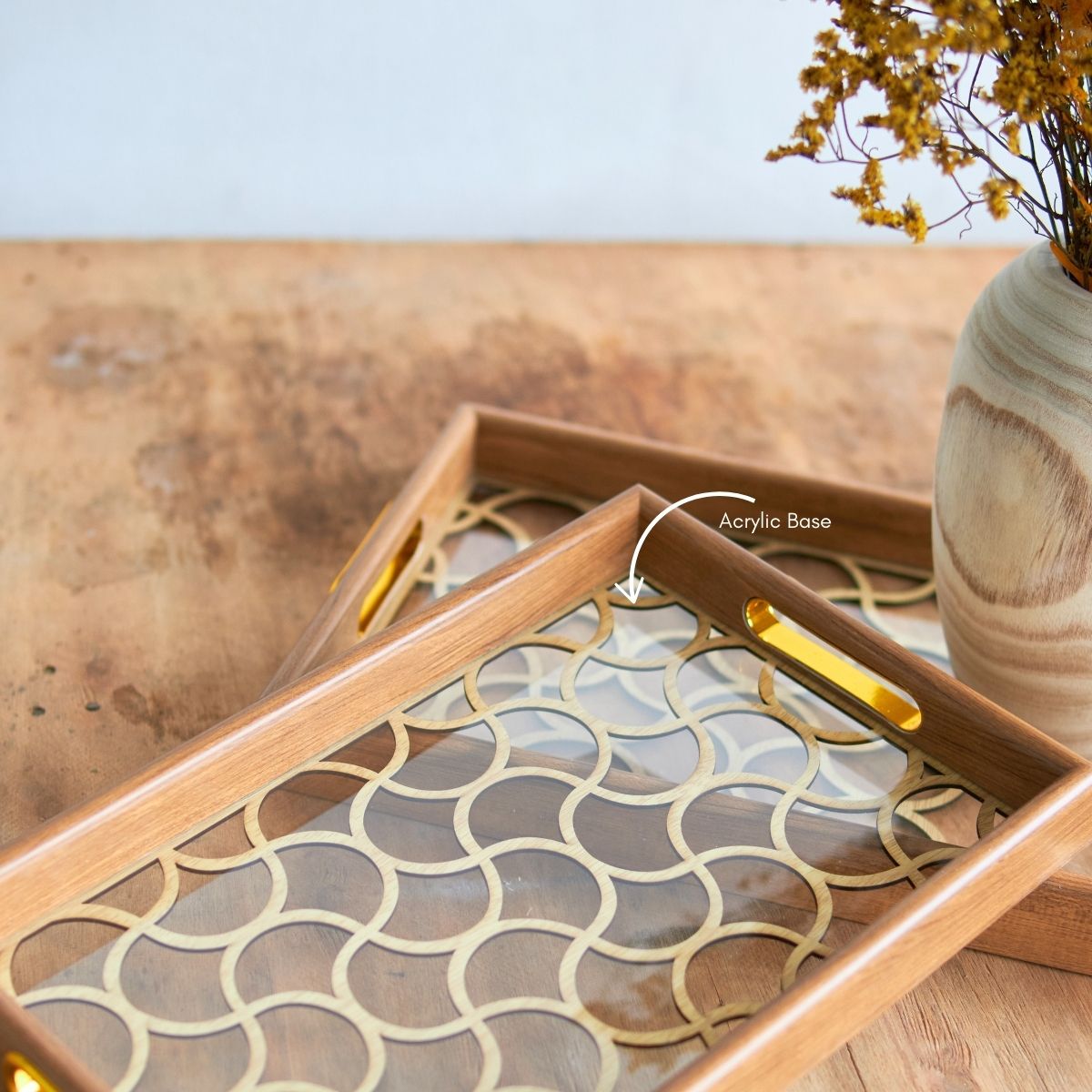 Milton Acrylic Decorative Serving Tray