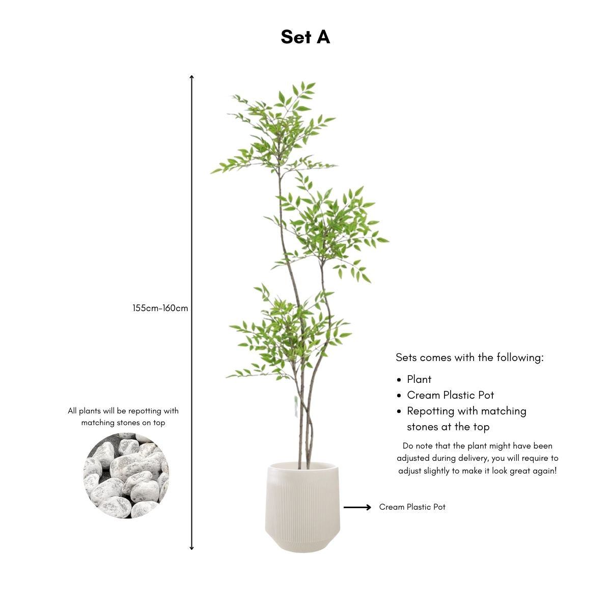 Faux Sky Bamboo Plant