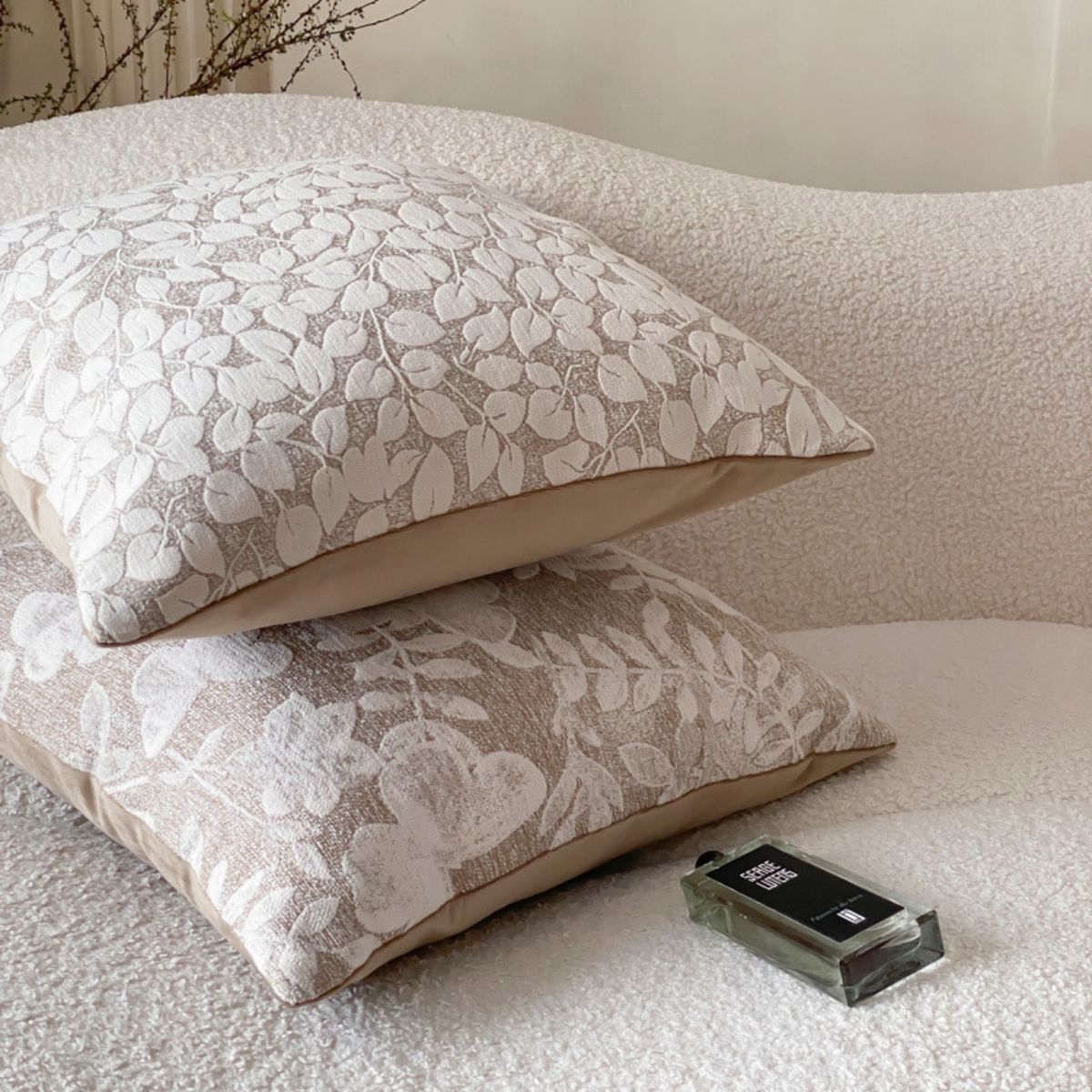 Beckett Cream Floral Cushion Cover B