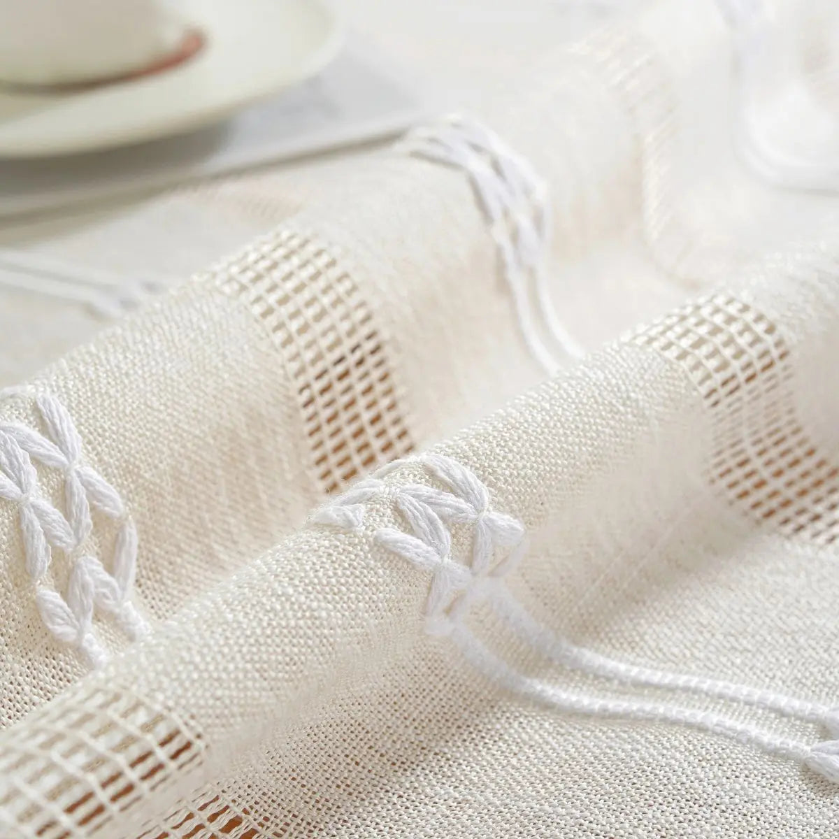Claire Cream Table Cloth My Store