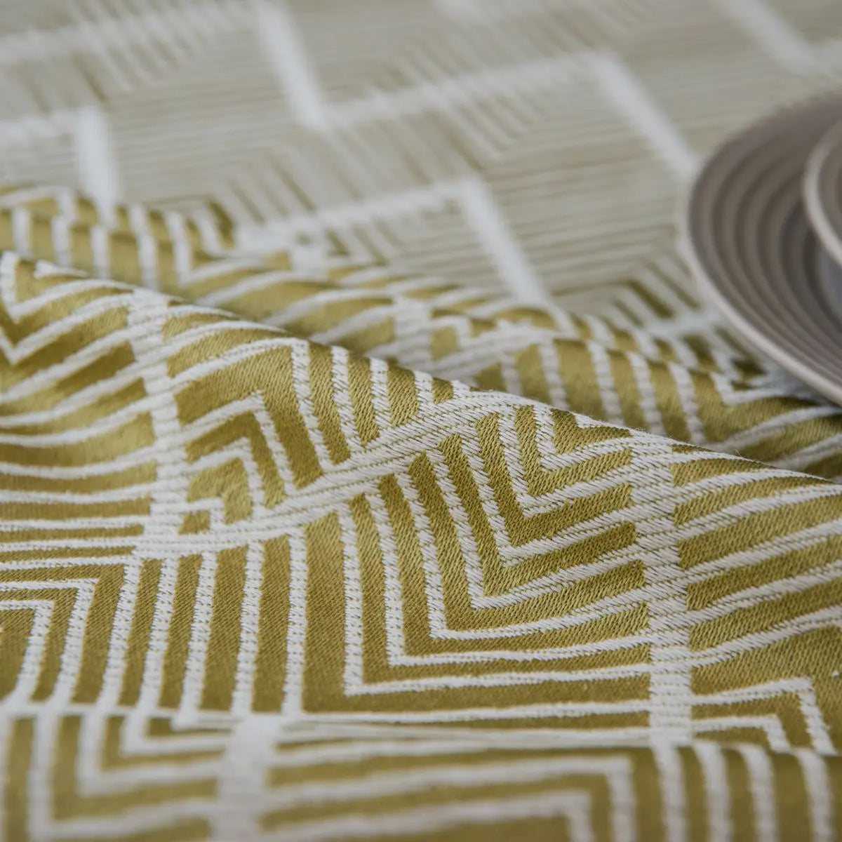 Leah Yellow Table Cloth My Store