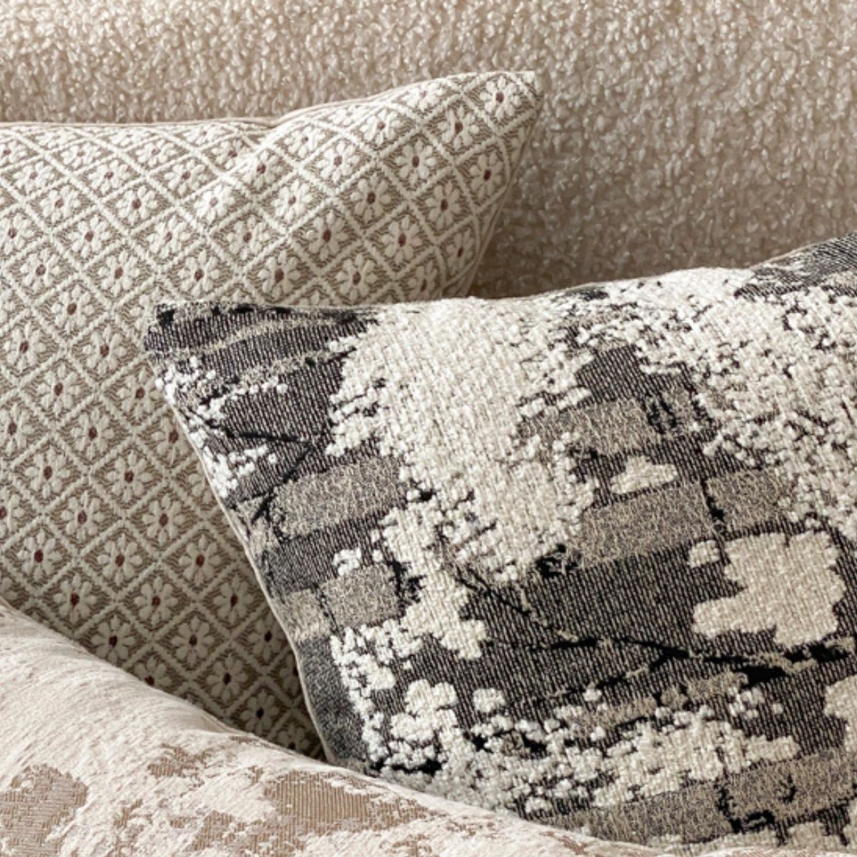 Bonas Grey Cushion Cover B