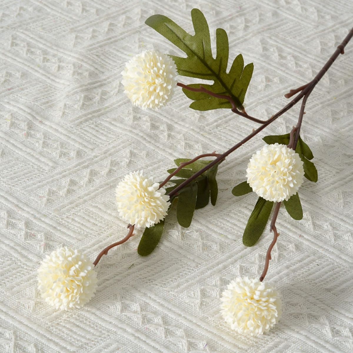Artificial Shallot Flower - Off White