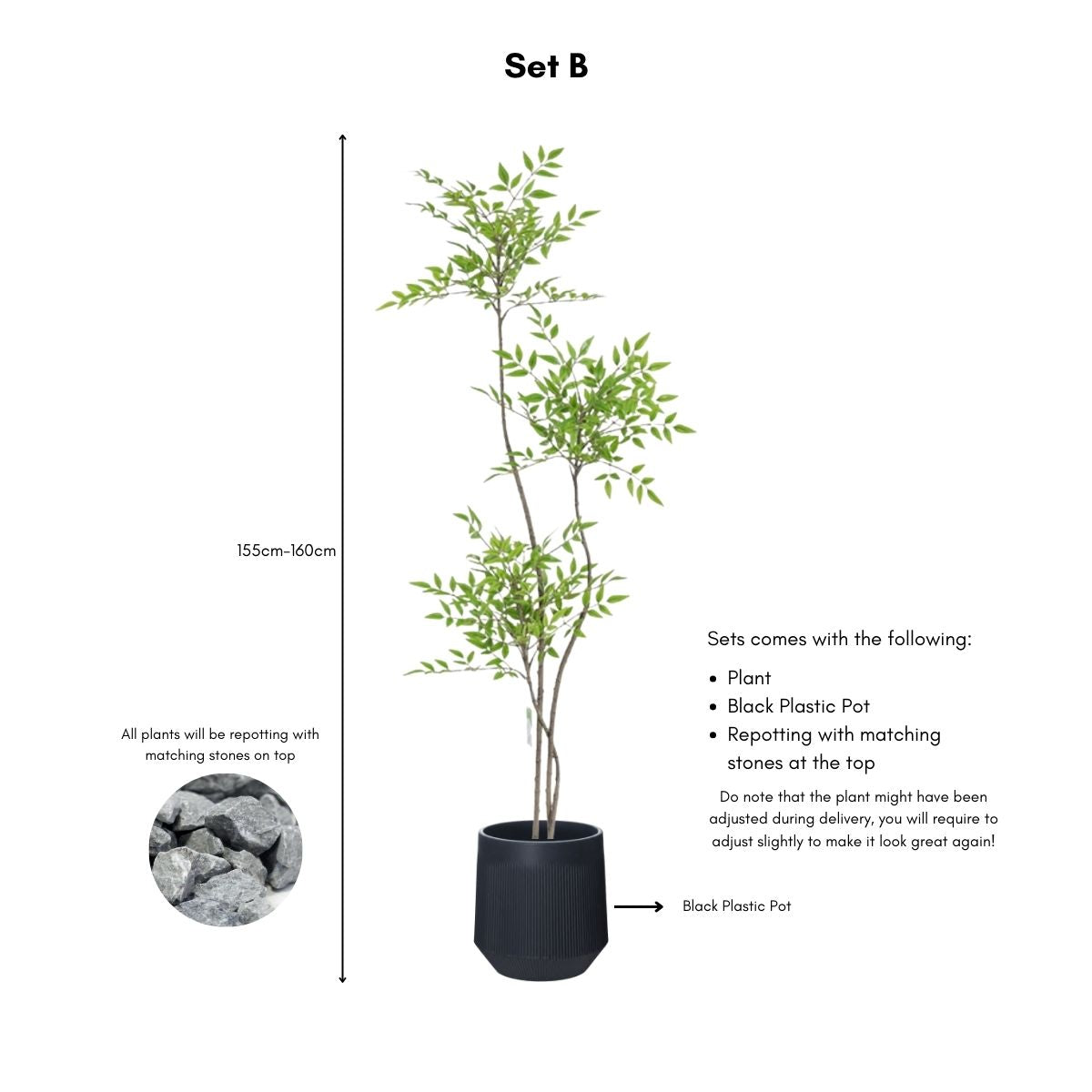 Faux Sky Bamboo Plant