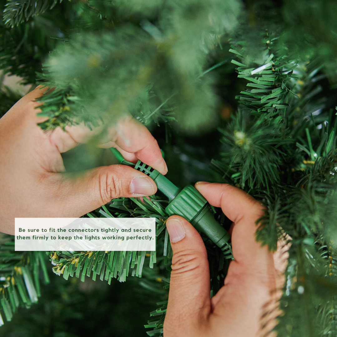 Natale Fraser Fir Faux Built-in LED Lights Christmas Tree-Speckled Space