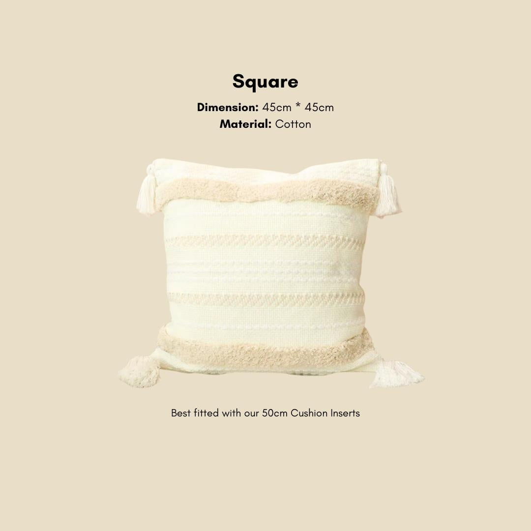 Tessa Tufted Tassel Decor Cushion Cover