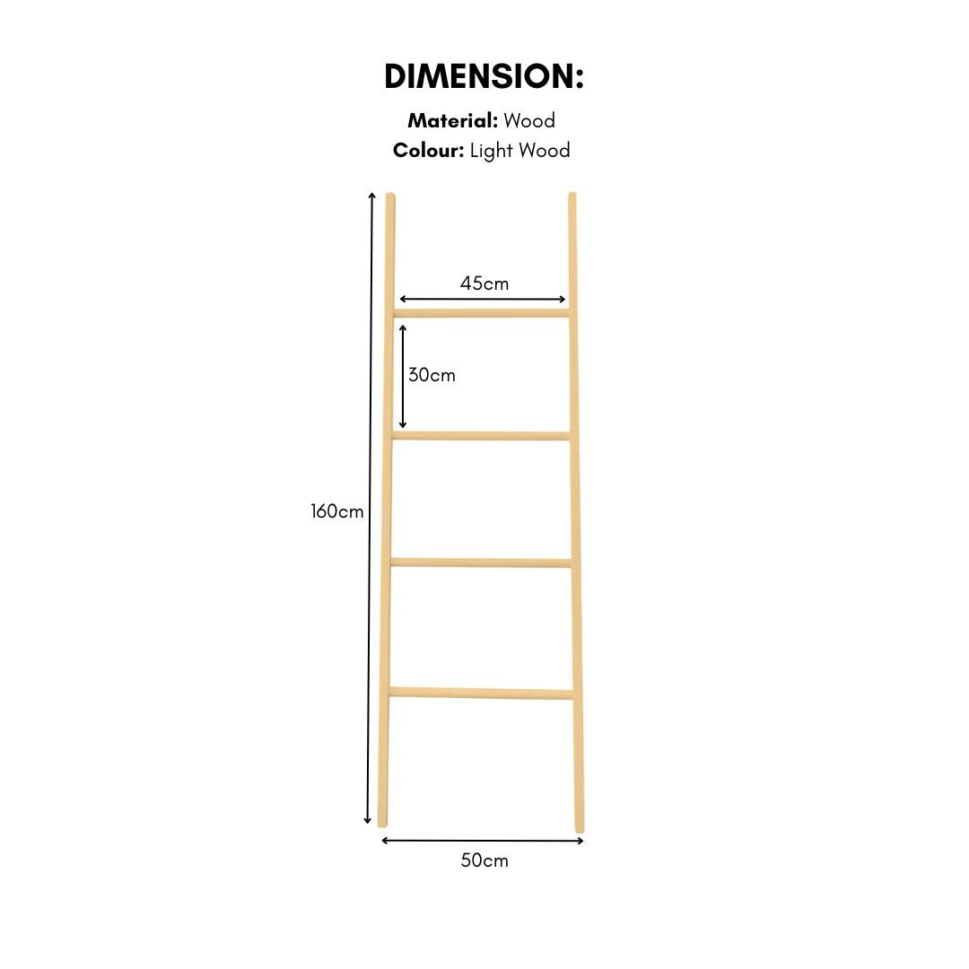 Denlo Wooden Clothes Hanging Ladder